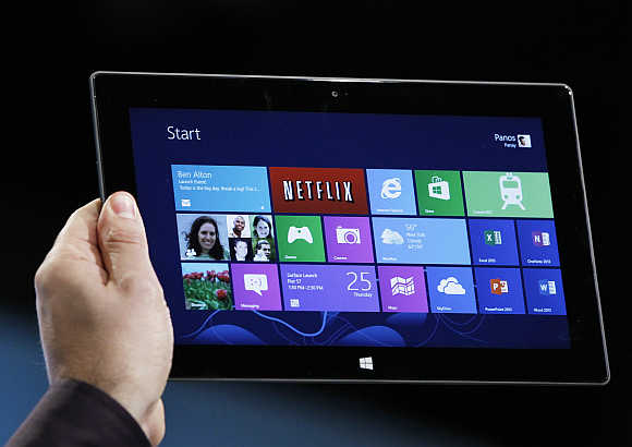 Microsoft tablet PC Surface.