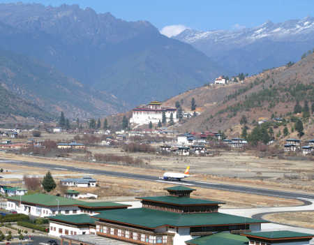 Flights at Paro are allowed under visual meteorological conditions only.