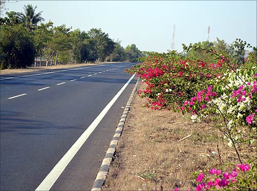 A highway in Karnataka.
