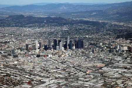 General government debt in the US is $12.8 trillion. A view of Los Angeles.