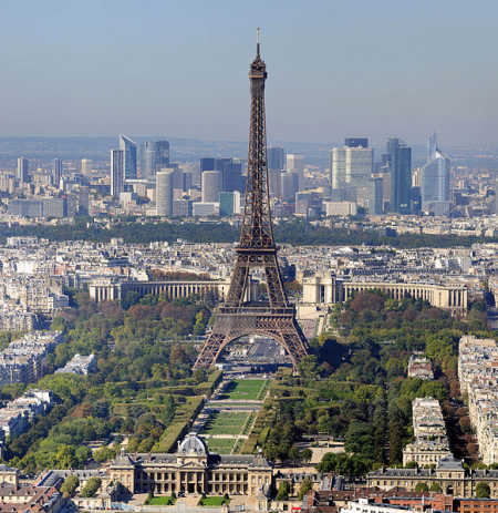 Unemployment rate in France is 9.9 per cent. A view of Paris.