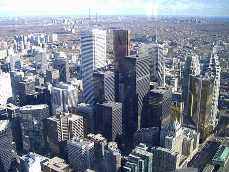 Low prices have encouraged farmers to change to more profitable crops. A view of Toronto.