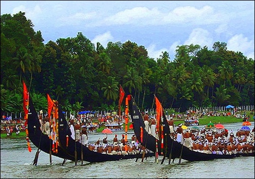 Boat race in Kerala.