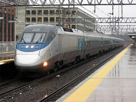 Acela 2035 near Philadelphia.