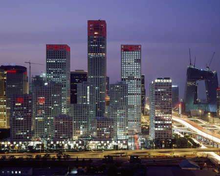 China is the biggest producer of steel. A view of Beijing.