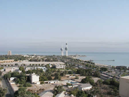 A view of Kuwait City.
