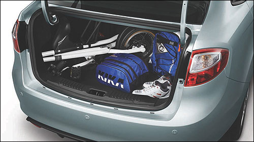 Great trunk space to carry your world along.