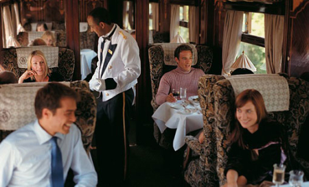 British Pullman is a luxury, vintage day train.