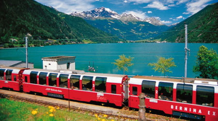 The train also passes along and through the World Heritage Site.