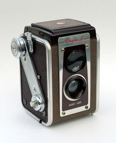 Inexpensive and popular, the Duaflex cameras (models I through IV) were manufactured from 1947-1960.