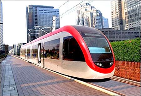 A bullet train in China.