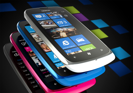 Nokia Lumia 610.