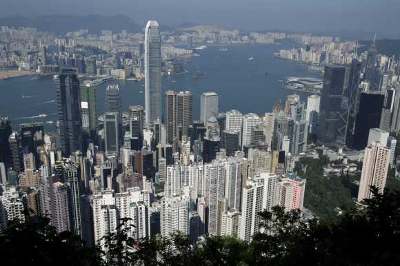 A view of Hong Kong's Victoria Harbour.