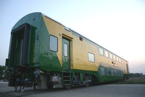 AC double decker train.