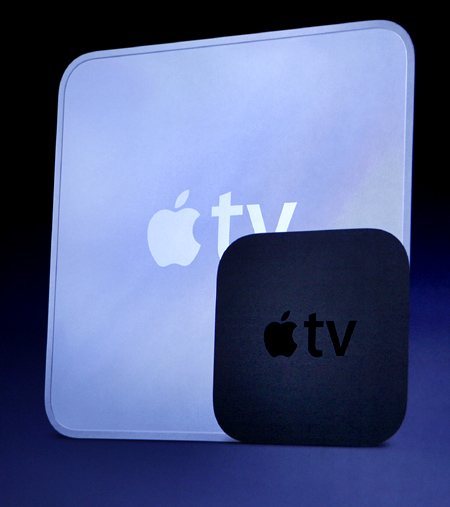 Apple Chief Executive Steve Jobs talking about Apple TV