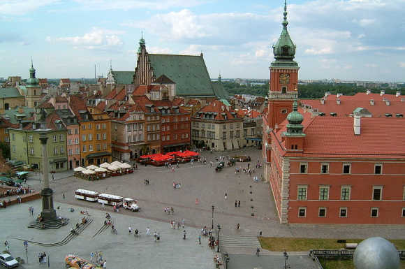 A view of Warsaw, Poland.