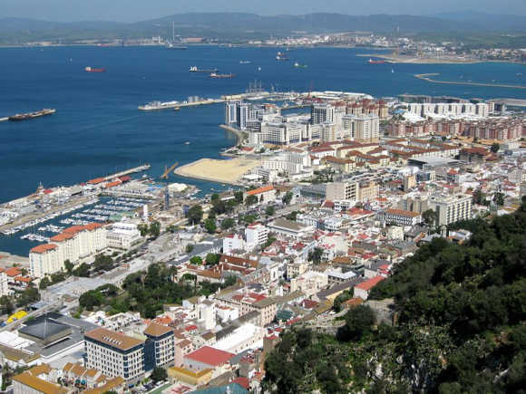 A view of Gibraltar.