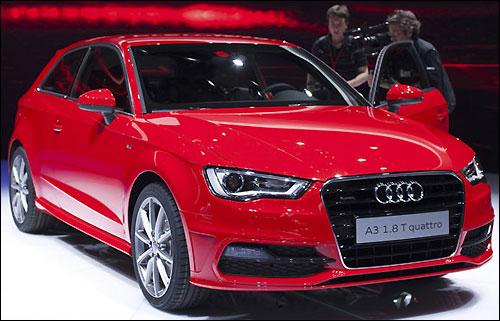 The next generation of the premium compact Audi A3 was the highlight of the German automaker's display.