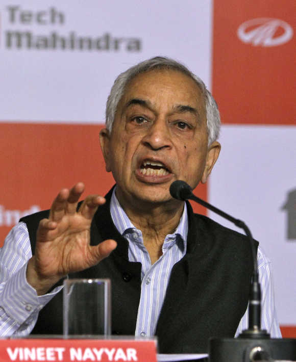 Vineet Nayyar, Chairman, Mahindra Satyam.