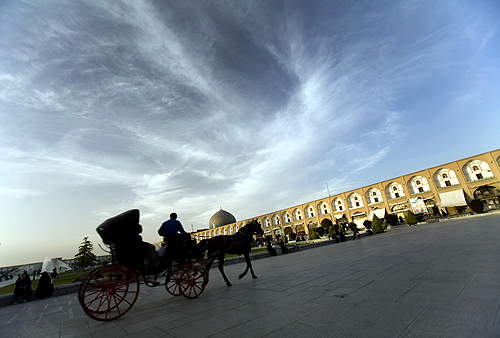 A general view of Naqsh-e Jahan square in the city of Isfahan