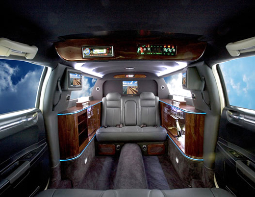 Mercedes S550 Pullman 54 interior.