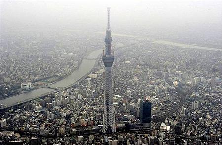 Japan's biggest new landmark, the Tokyo Skytree.