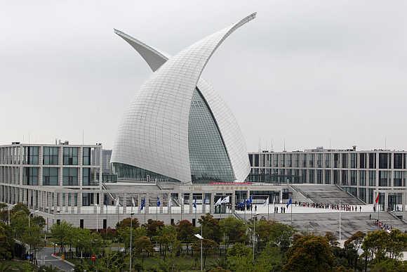 China Maritime Museum in the Shanghai Lingang Industrial Park.