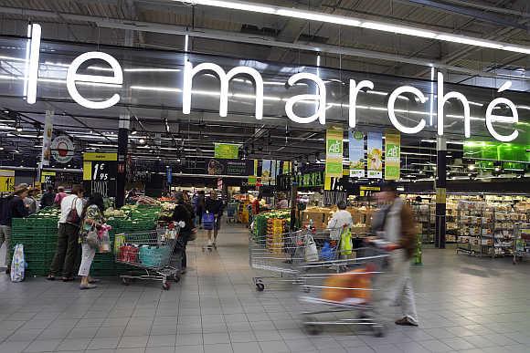 Carrefour Planet in Lyon, France.