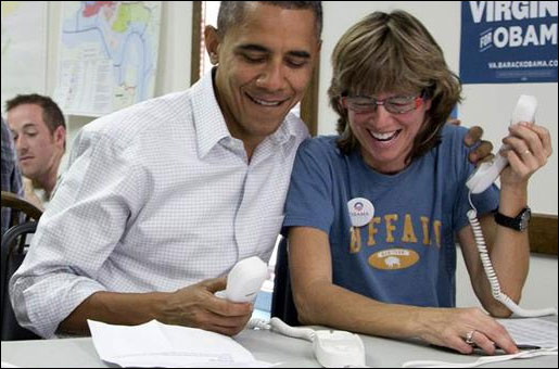 Federal Bureau of Investigation acting assistant director-in-charge Mary Galligan with US President Barack Obama.