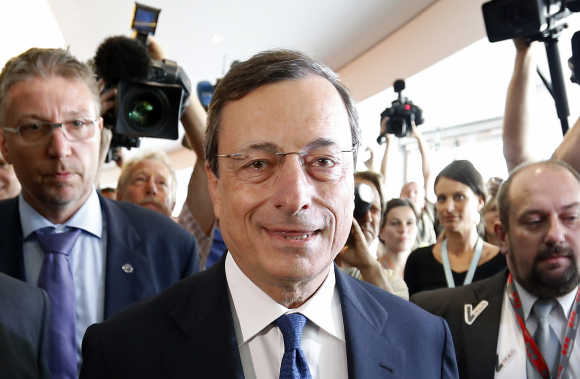 Mario Draghi in Brussels.
