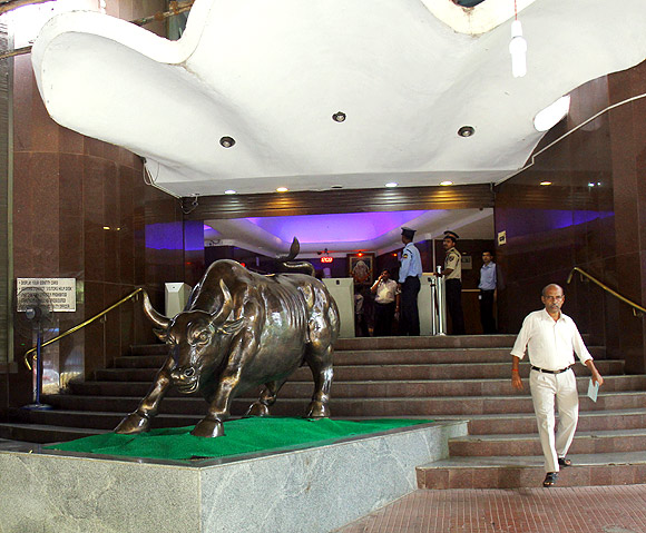The Bombay Stock Exchange building.