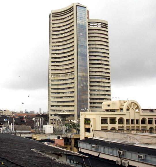 The Bombay Stock Exchange building.