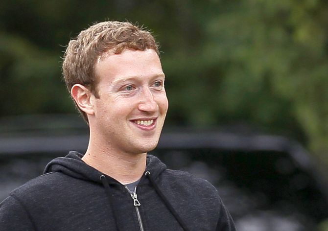 Facebook CEO Mark Zuckerberg walks at the annual Allen and Co. conference at the Sun Valley.