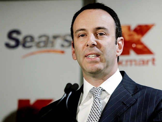 Edward Lampert at a news conference in New York.