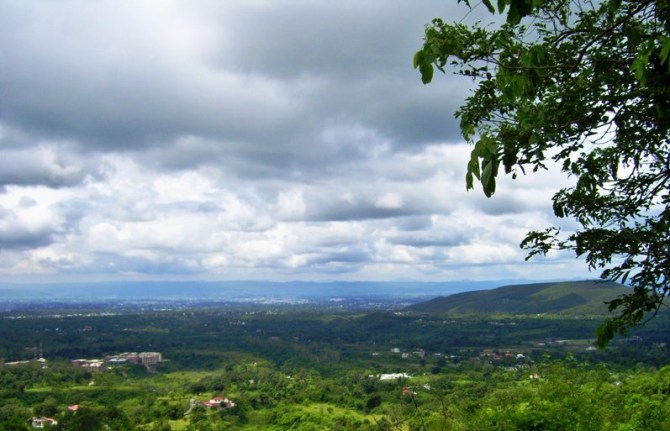 A cloudy view of Dehradun.