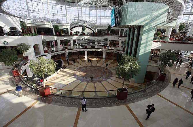 A view of Istinye Park shopping mall in Istanbul, Turkey.