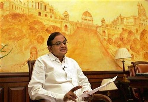 Finance Minister P Chidambaram.