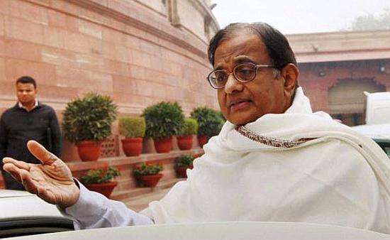 Finance minister P Chidambaram