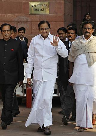 Finance Minister P Chidambaram.