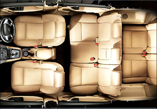 Interiors of Chevrolet Captiva.