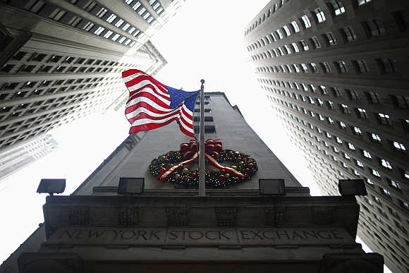 A view of the New York Stock Exchange.