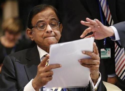 Finance Minister Palaniappan Chidambaram.