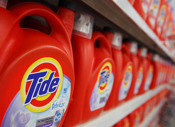 Tide on display at a Wal-Mart store in Chicago, United States.
