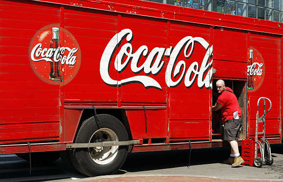 A delivery truck in Carlsbad, California.