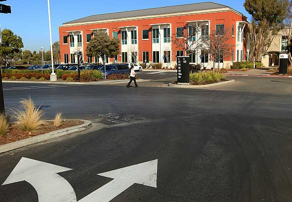 New home of Facebook is seen in Menlo Park, California.