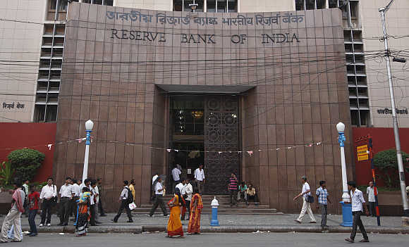Reserve Bank of India building in Kolkata.