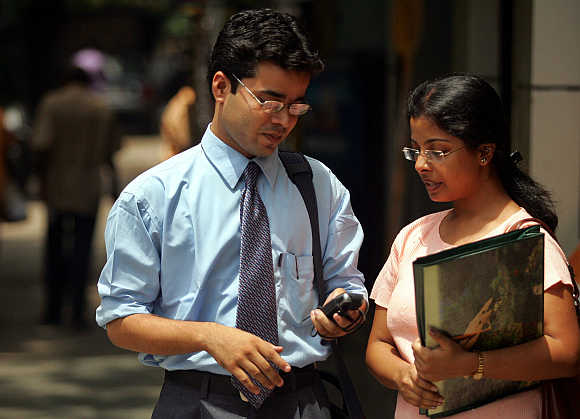 Students in Kolkata.