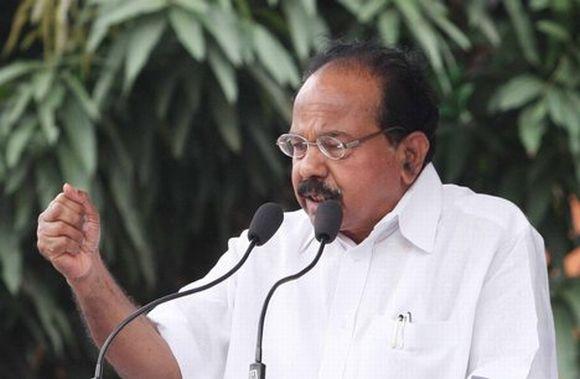 Union Petroleum Minister M Veerappa Moily.