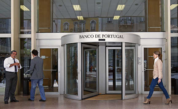 Headquarters of Bank of Portugal in Lisbon.