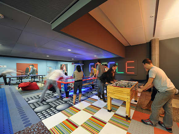A view of Google's office in Zurich, Switzerland.
